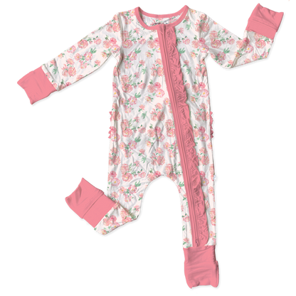 Katie-Rae Bamboo Ruffle Convertible Footie