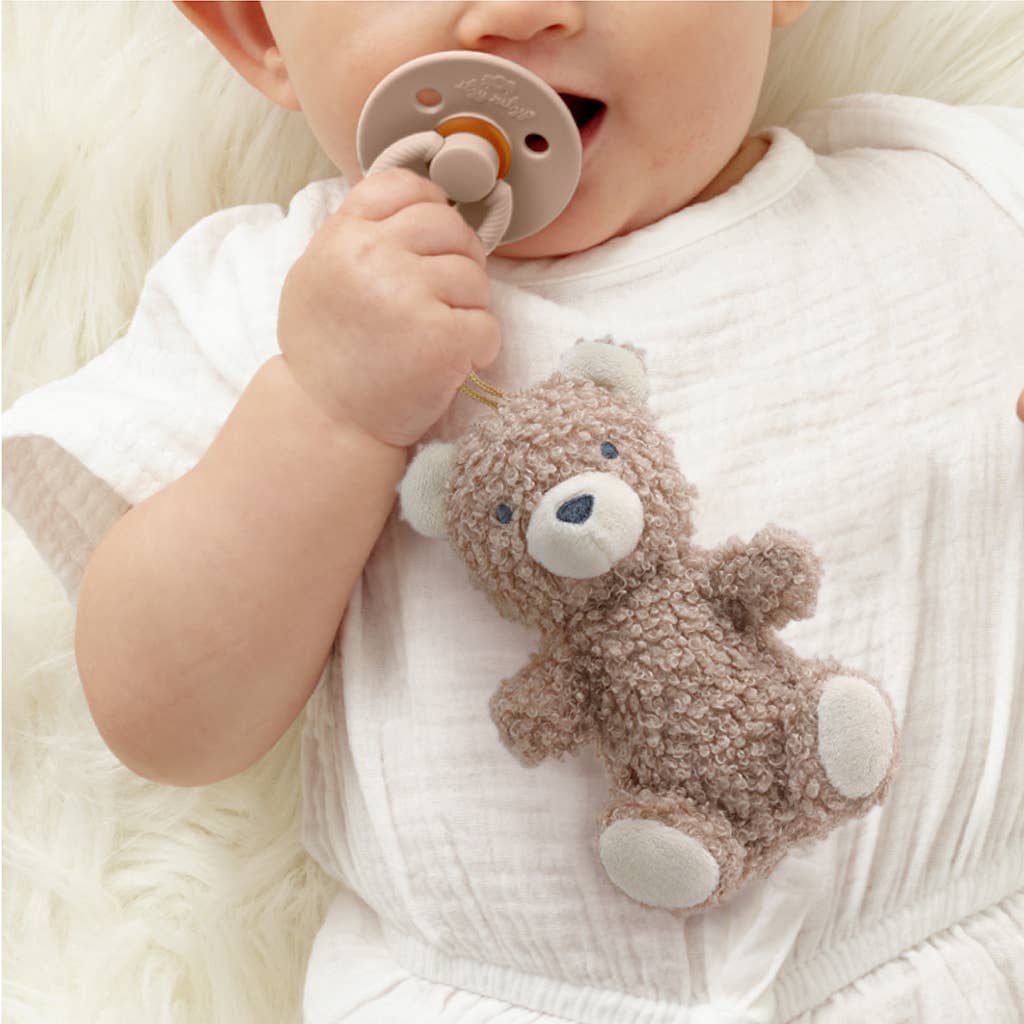 *NEW* Bitzy Pal Natural Rubber Pacifier & Stuffed Animal