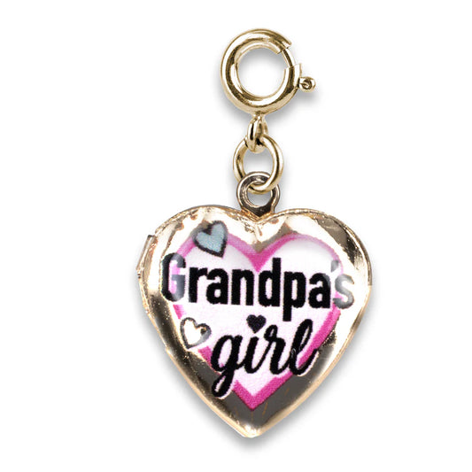 Gold Grandpa Girl's Locket Charm