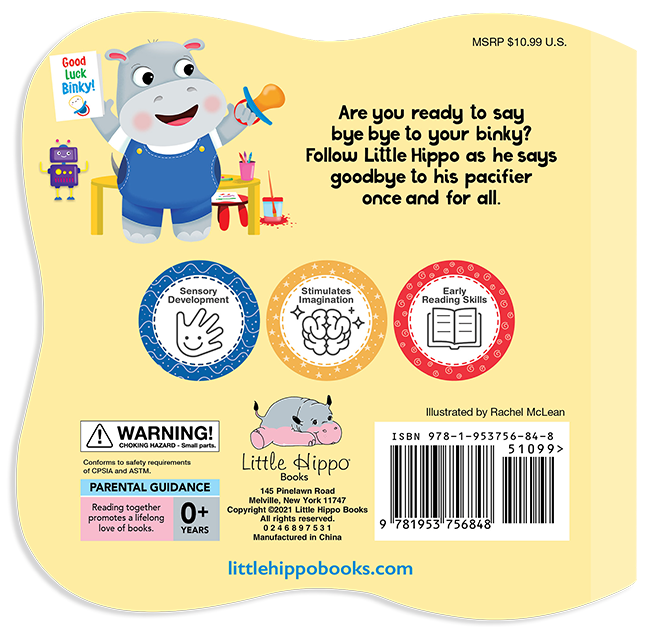 Bye Bye Binky- Touch and Feel Board Book -Sensory Board Book