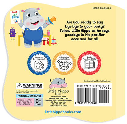 Bye Bye Binky- Touch and Feel Board Book -Sensory Board Book