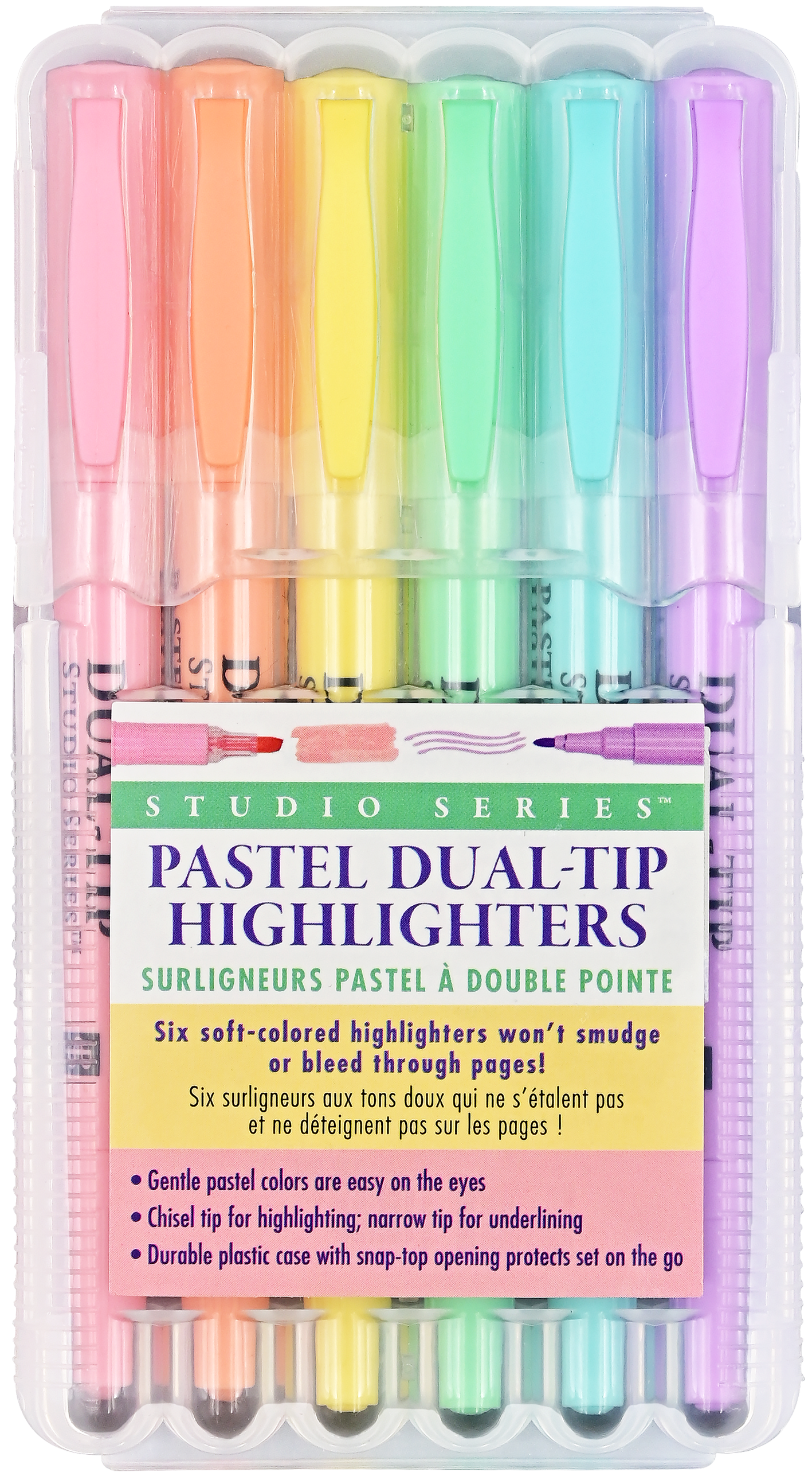 Studio Series Dual-Tip Pastel Highlighters (Set of 6)