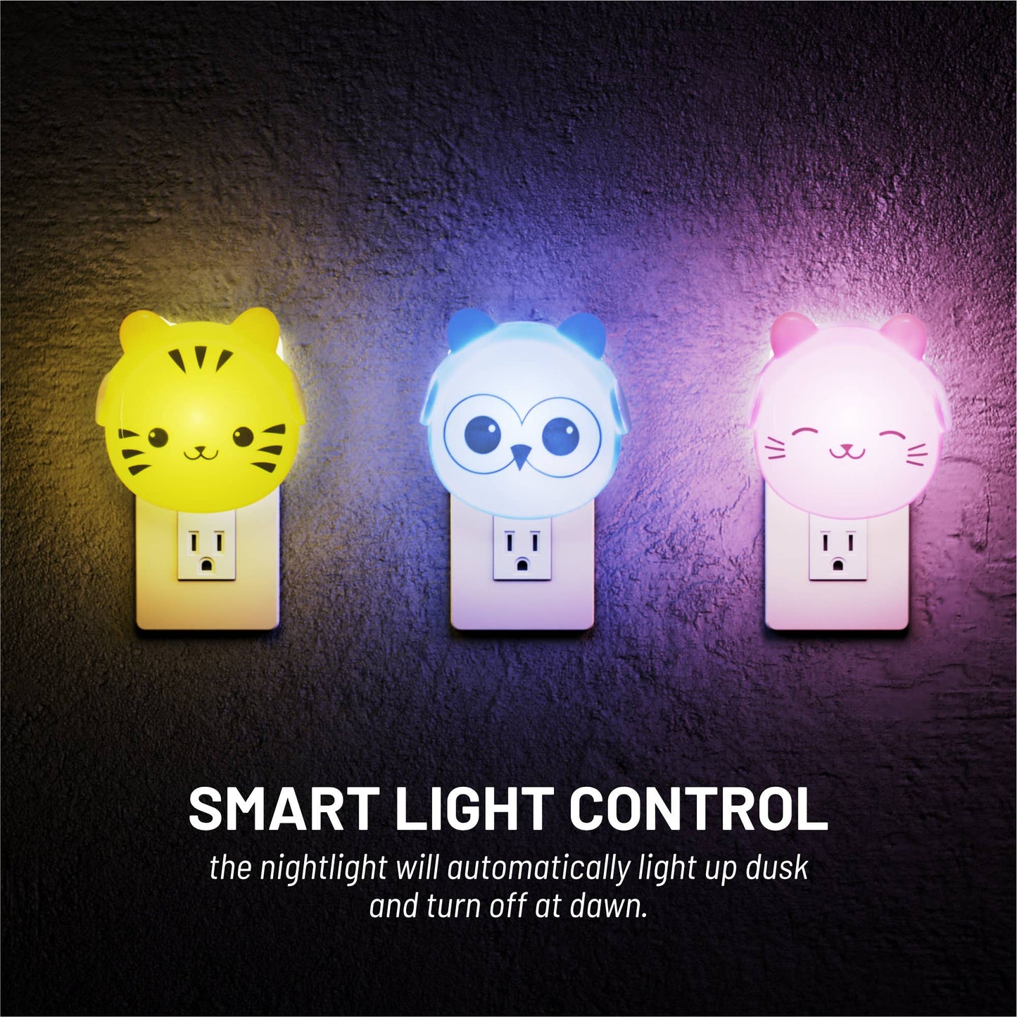 LumiGlow Wall Plug Nightlights