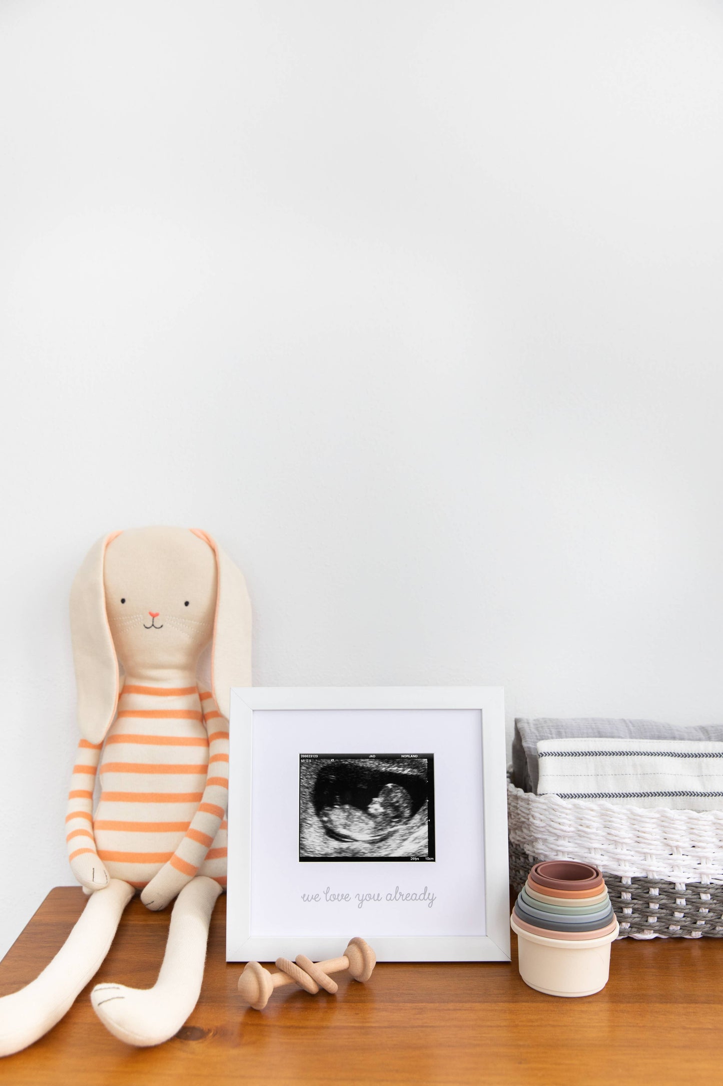 “We Love You Already” Sonogram Frame