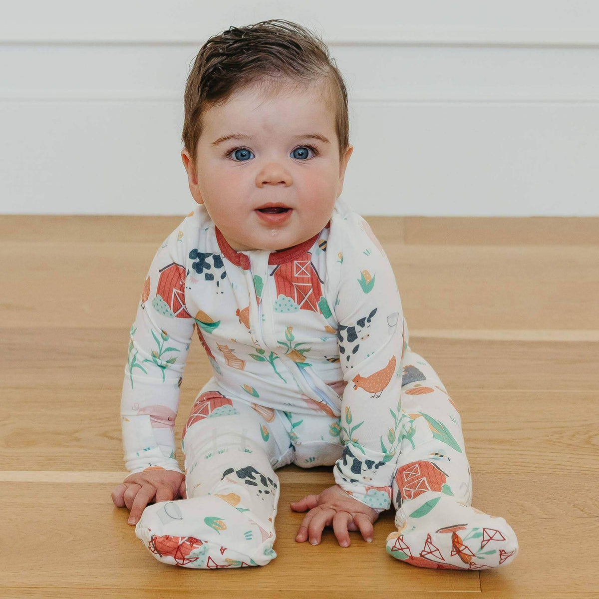 Zip-Up Footie Pajama - Farmstead