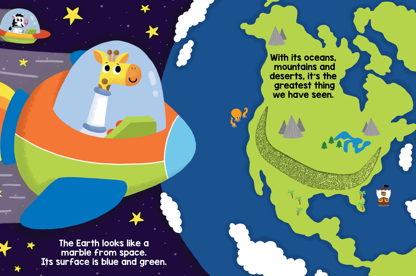 Journey in Space - Sensory Book with Touch and Feel Trail