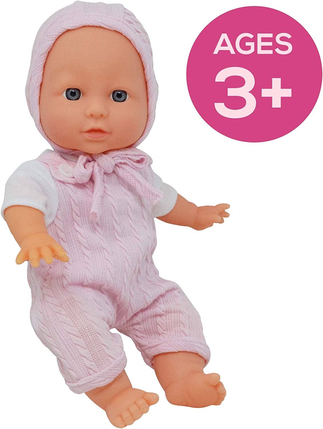 12 inch Realistic Baby Doll with Soft Body, Pink