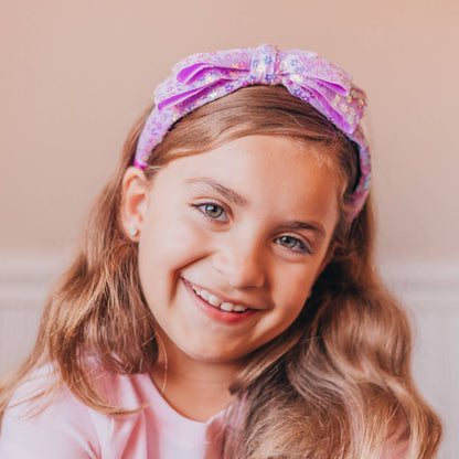 Big Bow Headband - Double Layer Sequin
