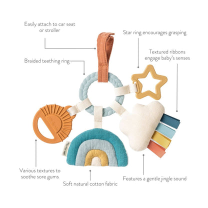 Bitzy Busy Ring™ Teething Activity Toy - Farm
