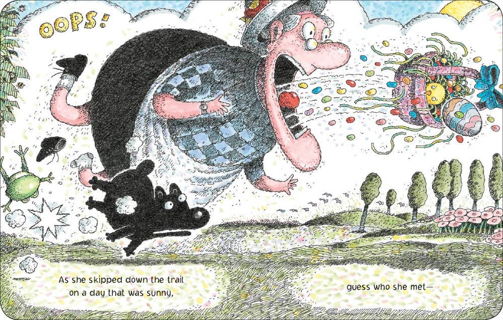 There Was An Old Lady Who Swallowed A Chick!