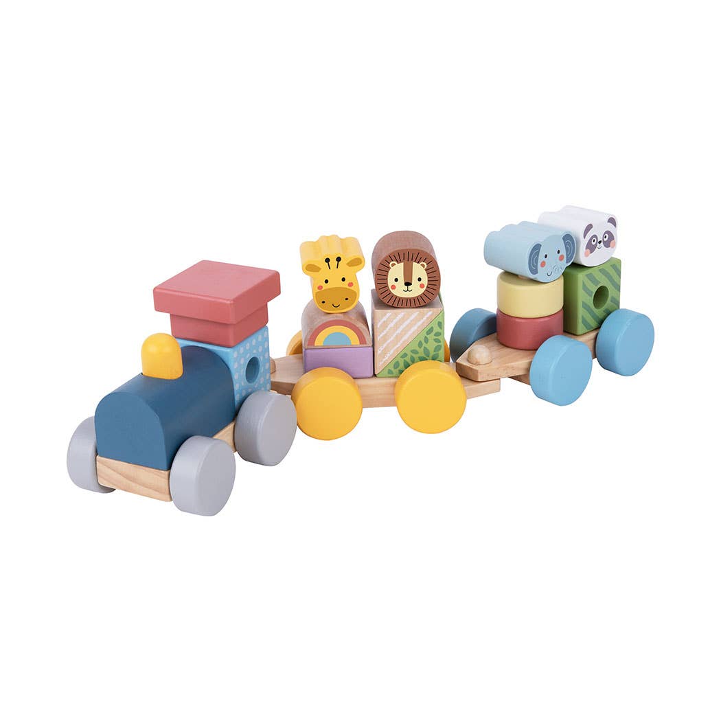 Wooden Stacking Train-Animals