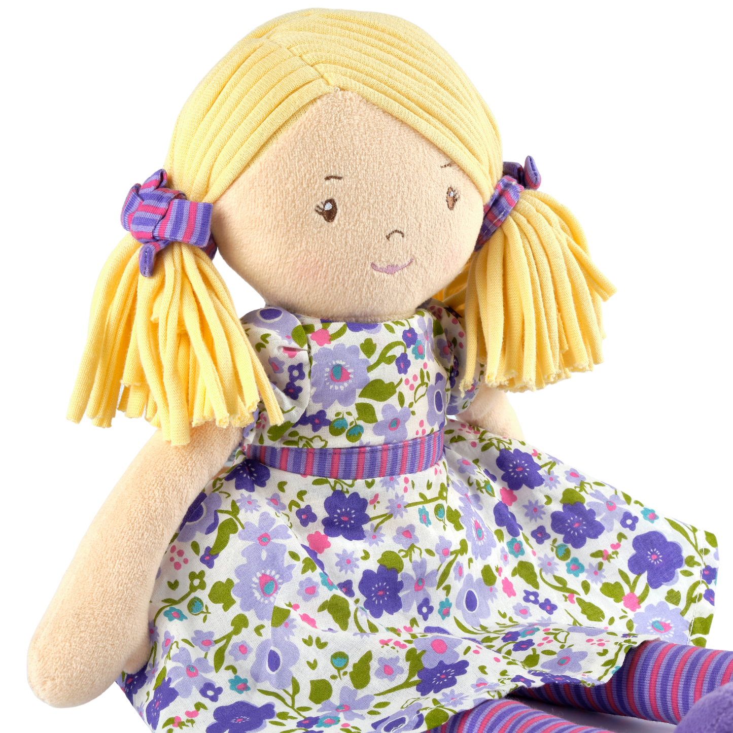 Peggy Blonde Hair with Lilac and Pink Dress