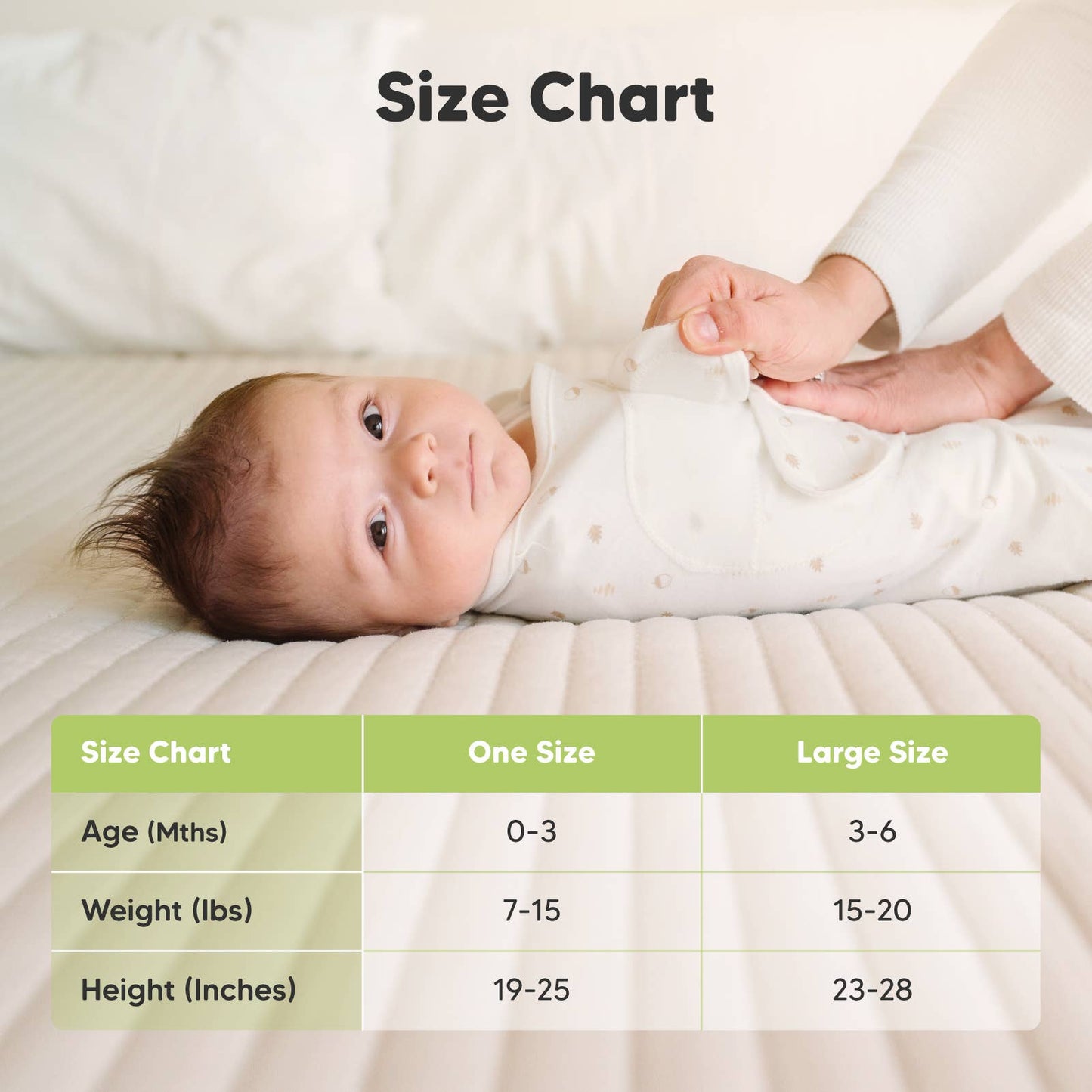 3pk Soothe Zippy Baby Swaddles, Newborn Sleep Sack