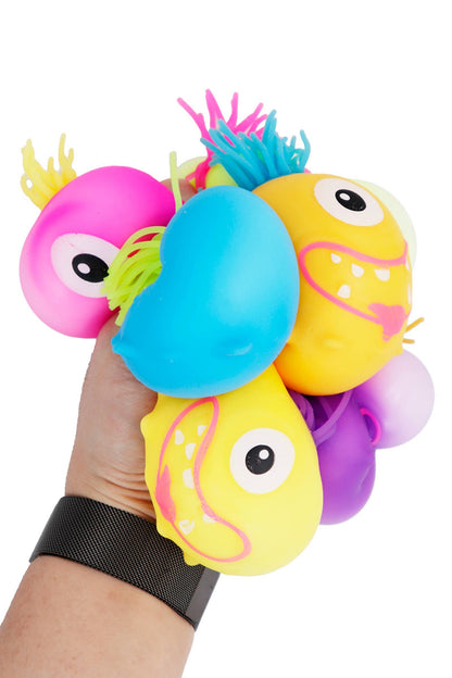 Noodle Hair Monster Fluffy Slime Filled Squishy