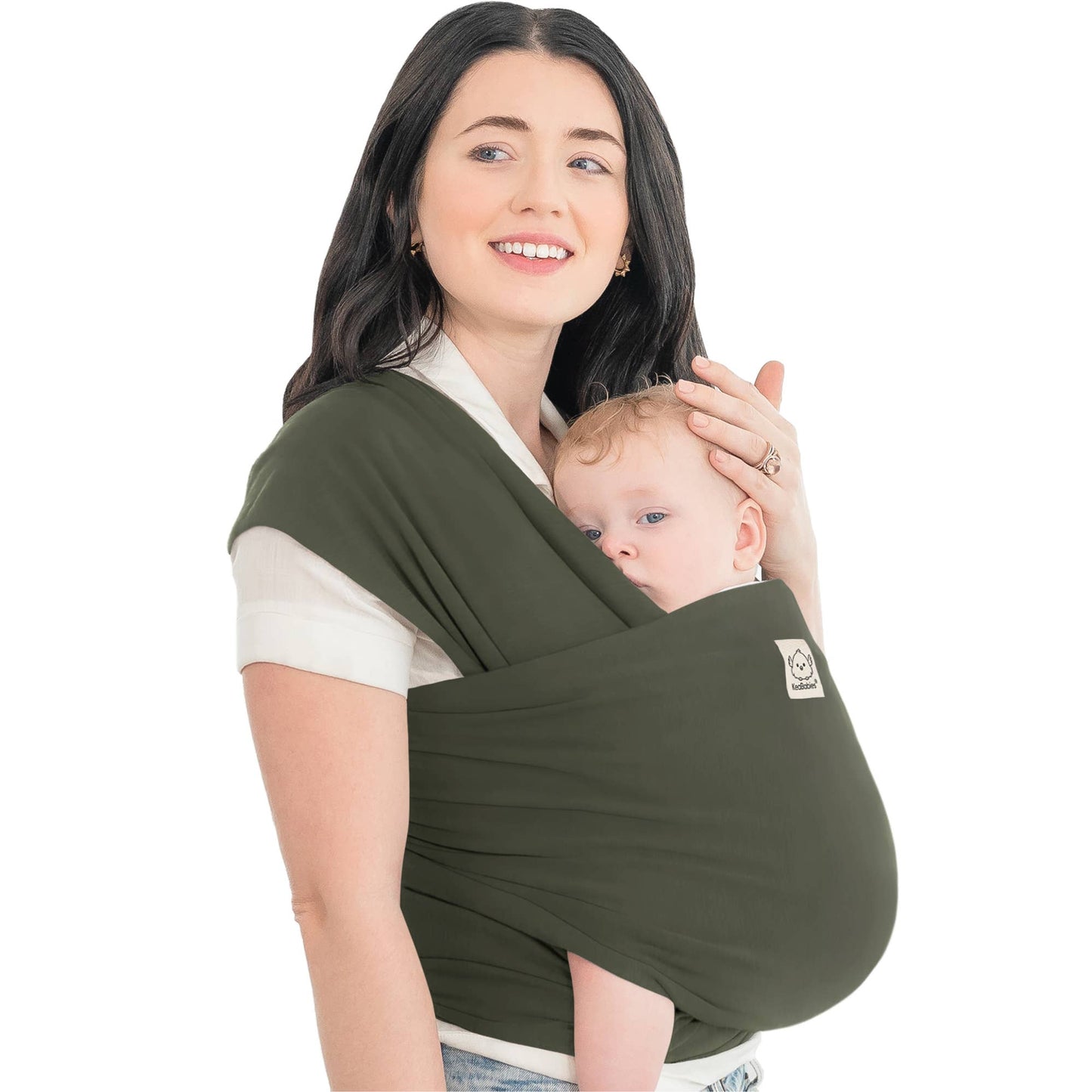 KeaBabies Original Baby Wrap Carrier-Forest