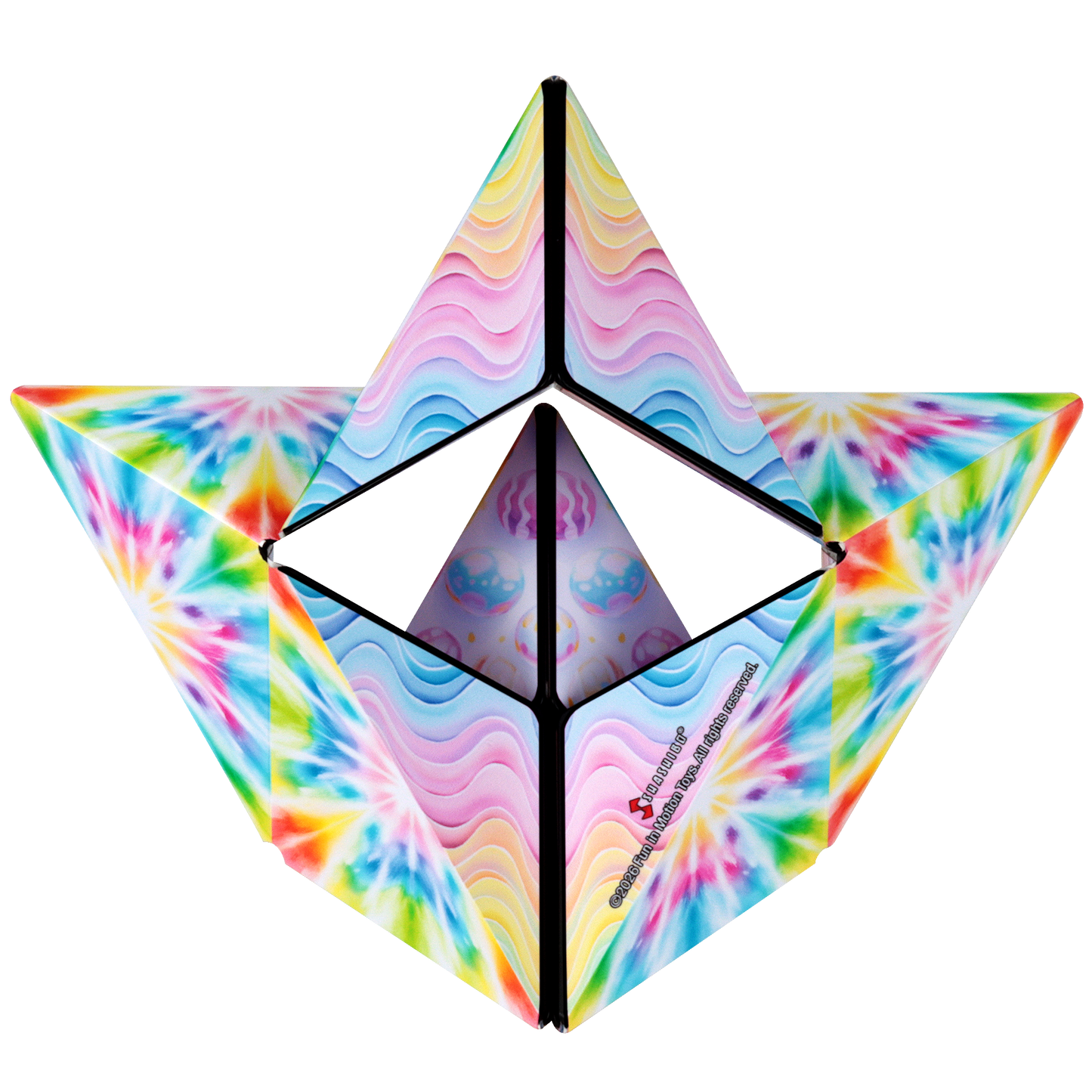 Shashibo Tie Dye Twist Magnetic Puzzle Cube STEAM MESH - NEW