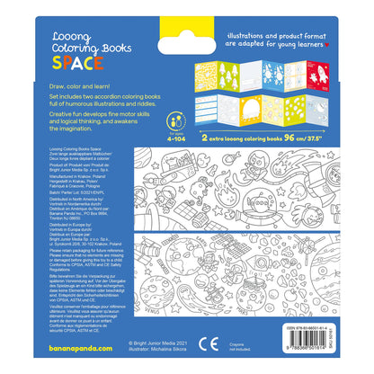 Looong Coloring Books I love Coloring Space 4+ /set of 2