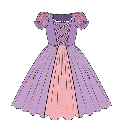 The Tower Princess  purple costume dress