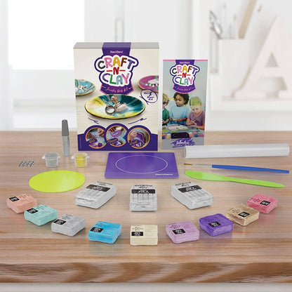 Craft 'n Clay - Jewelry Dish Making Kit for Kids