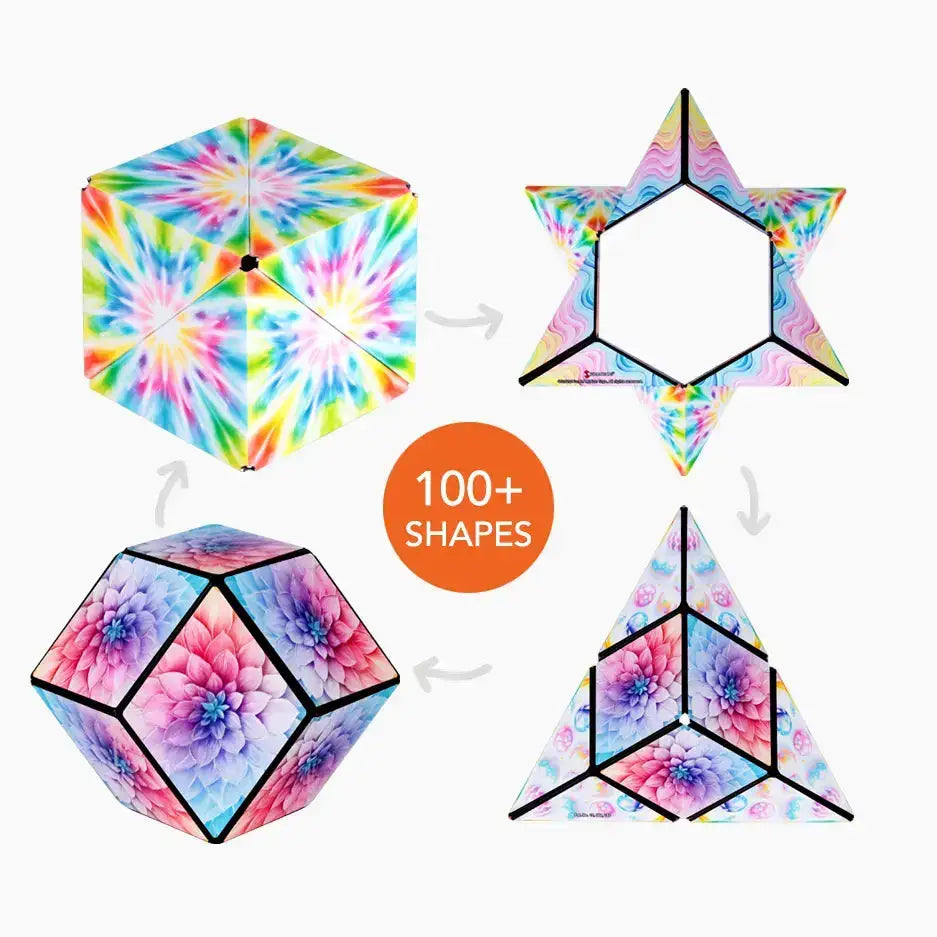 Shashibo Tie Dye Twist Magnetic Puzzle Cube STEAM MESH - NEW