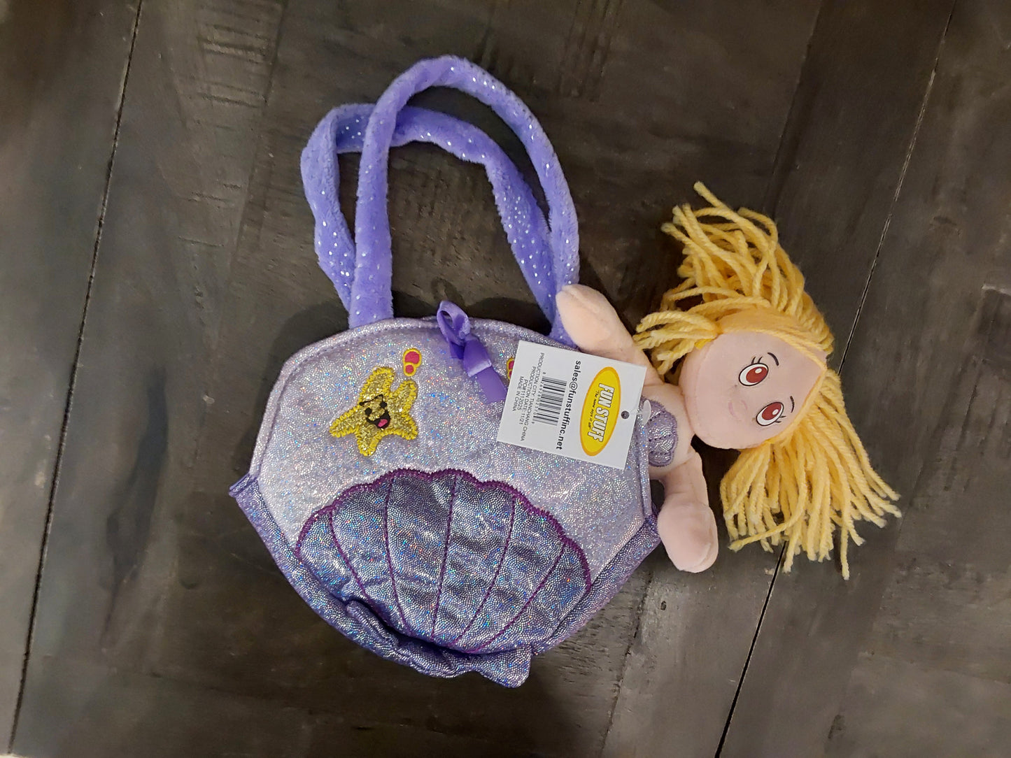 Mermaid Shell Plush Handbag