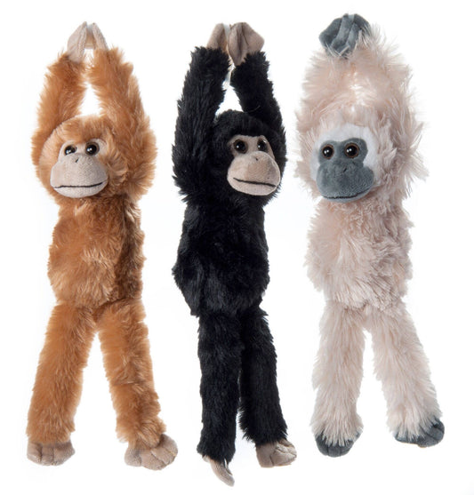 14" (28cm) Hanging Monkey Natural Colored Assortment