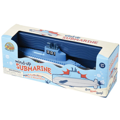 Wind-Up Floating Sub Bath Toy Playset