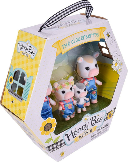 Honey Bee Acres Cloverberries Cow Animal Family 4-Pack