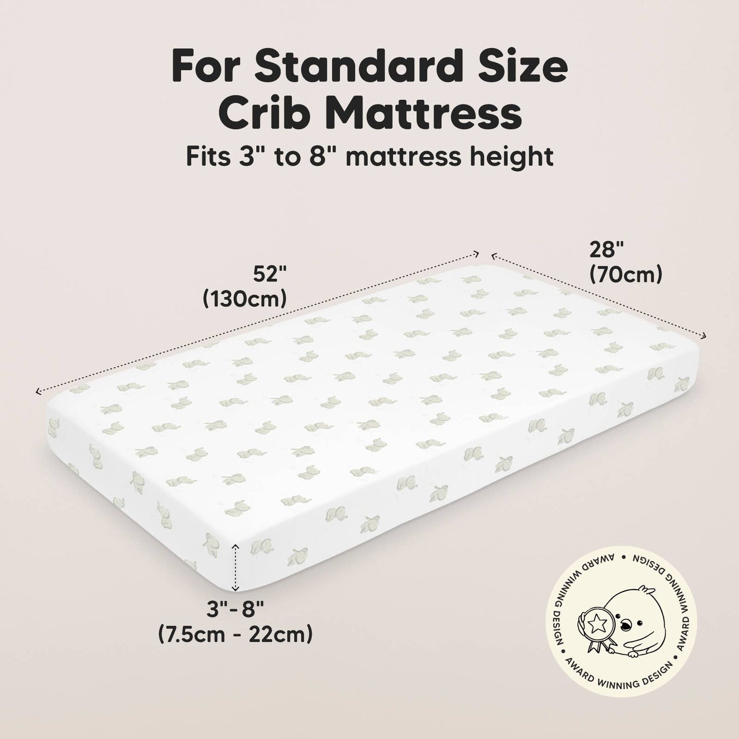 KeaBabies 2-Pack Isla Fitted Crib Sheet - Elly