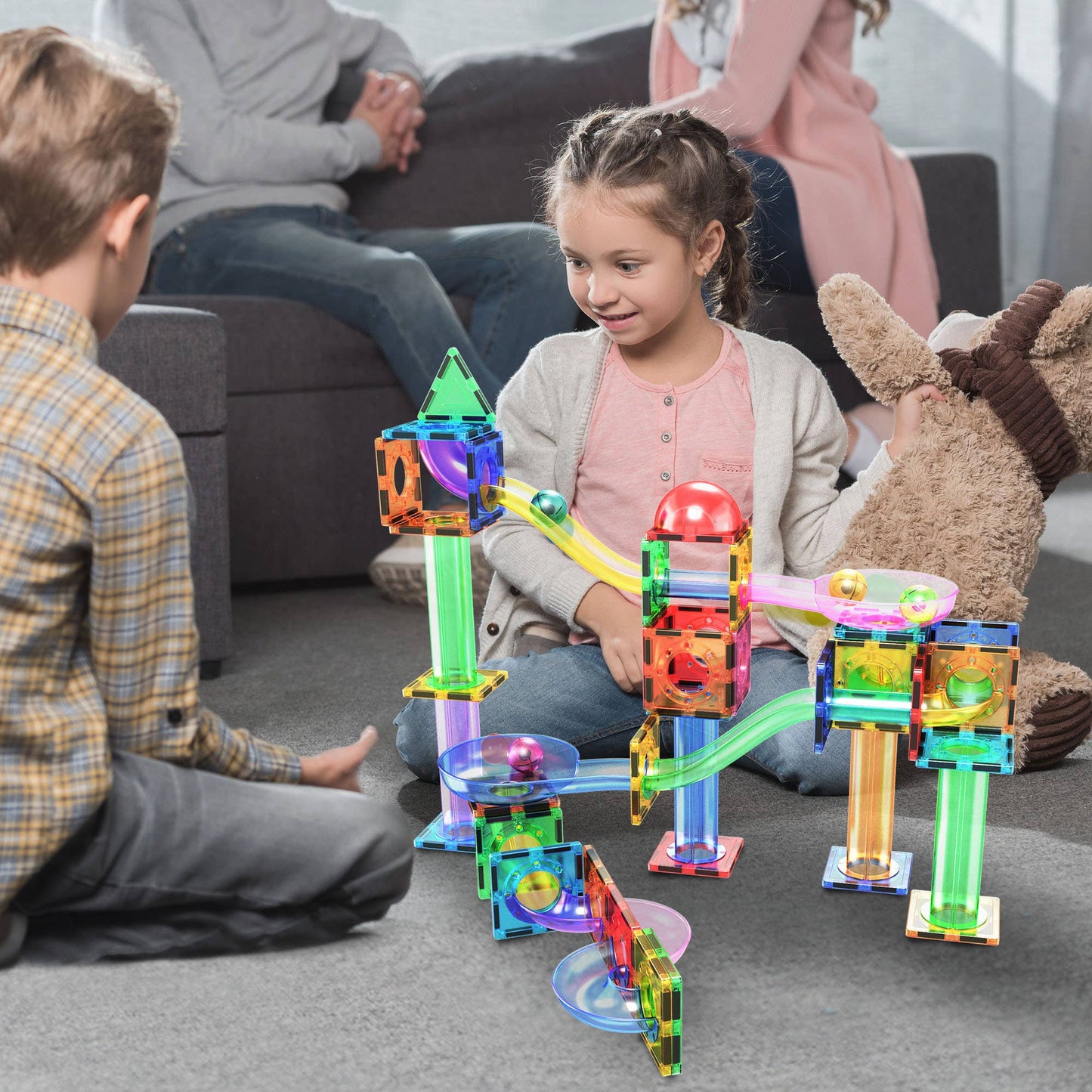 Magnetic Marble Run Track (50-150 Pieces)