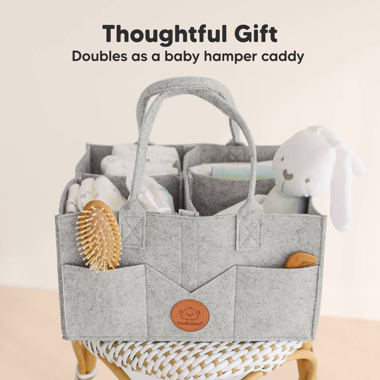 Original Baby Diaper Caddy Organizer-Grey