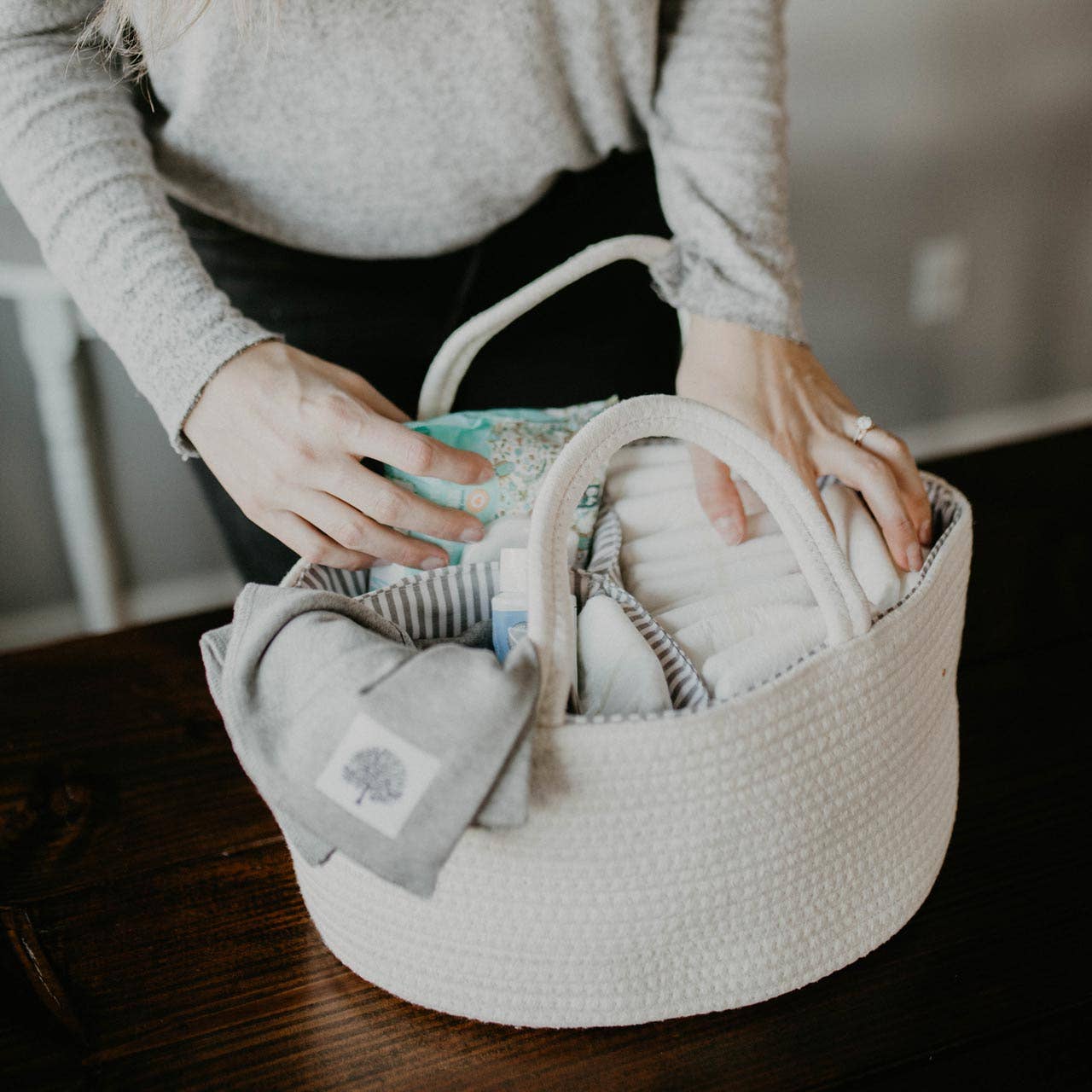 Rope Diaper Caddy