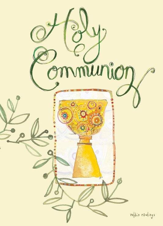 Holy Communion Chalice - First Communion Scripture Card