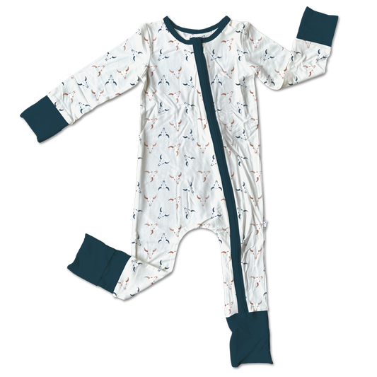 Braxton Bamboo Convertible Footie Pajamas