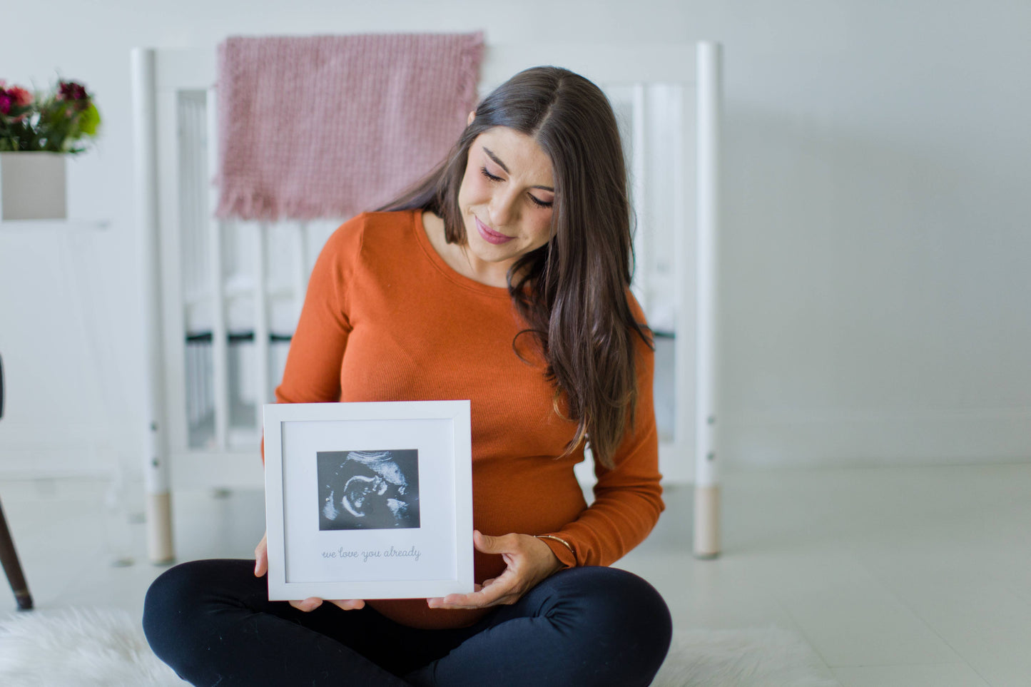 “We Love You Already” Sonogram Frame