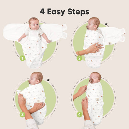 3pk Soothe Zippy Baby Swaddles, Newborn Sleep Sack