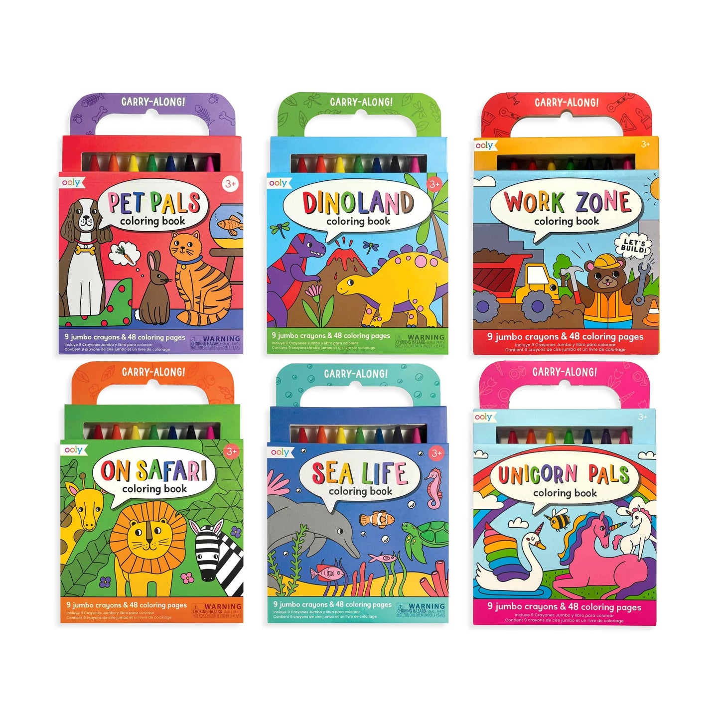 OOLY Carry Along Test & Try Coloring Book Assortment