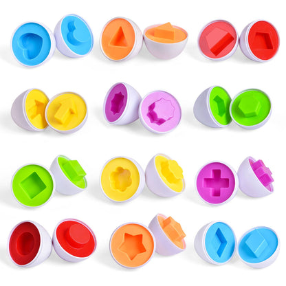 Matching Easter Eggs Color & Shape Educational Egg Toys