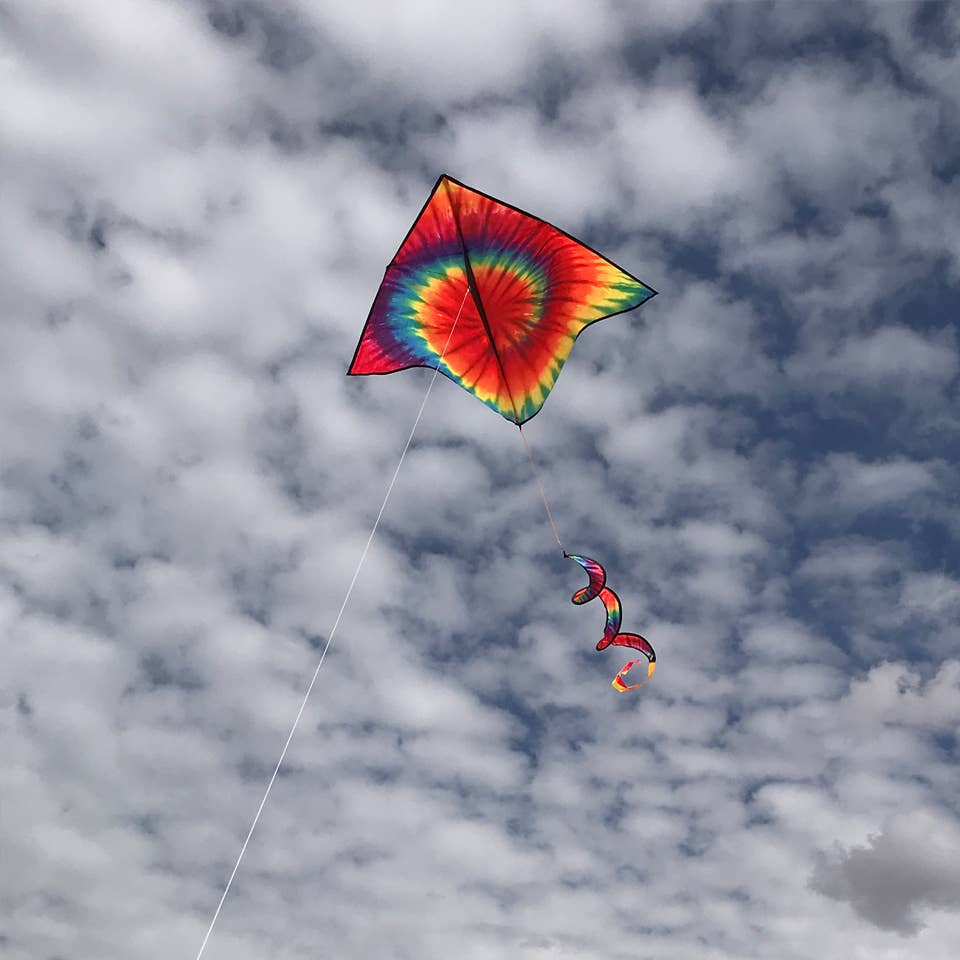 Tie Dye Delta with Spinning Tail