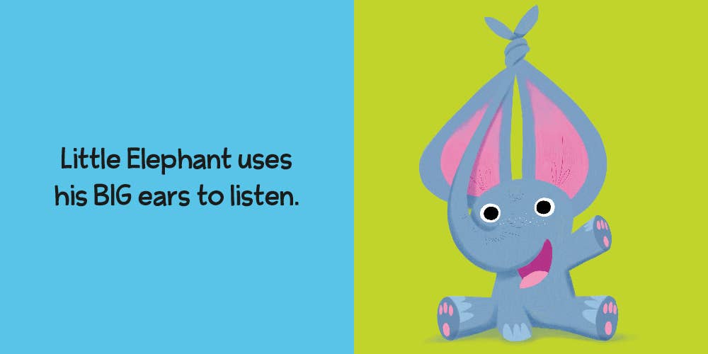 Little Elephant Listens Board Book: Board Book / 20