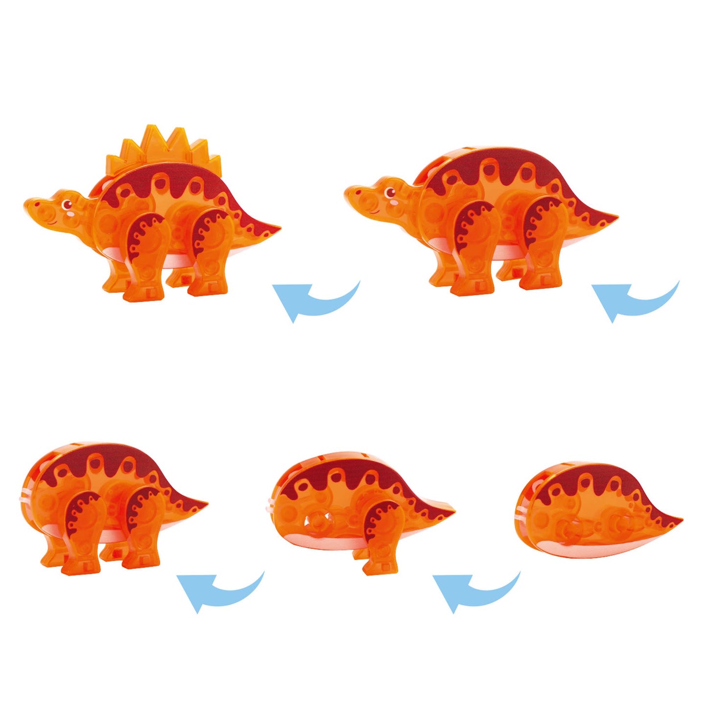 PicassoTiles 5pc Dinosaur Action Figure Toy Set - Kids