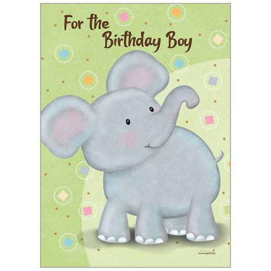 Baby Elephant - Juvenile Birthday Value Card