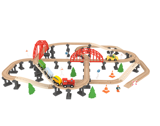 Leo & Friends Railway Bridge Set, Wooden Toy