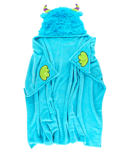 Wearable Hooded Fleece Blankets For Kids - Monster