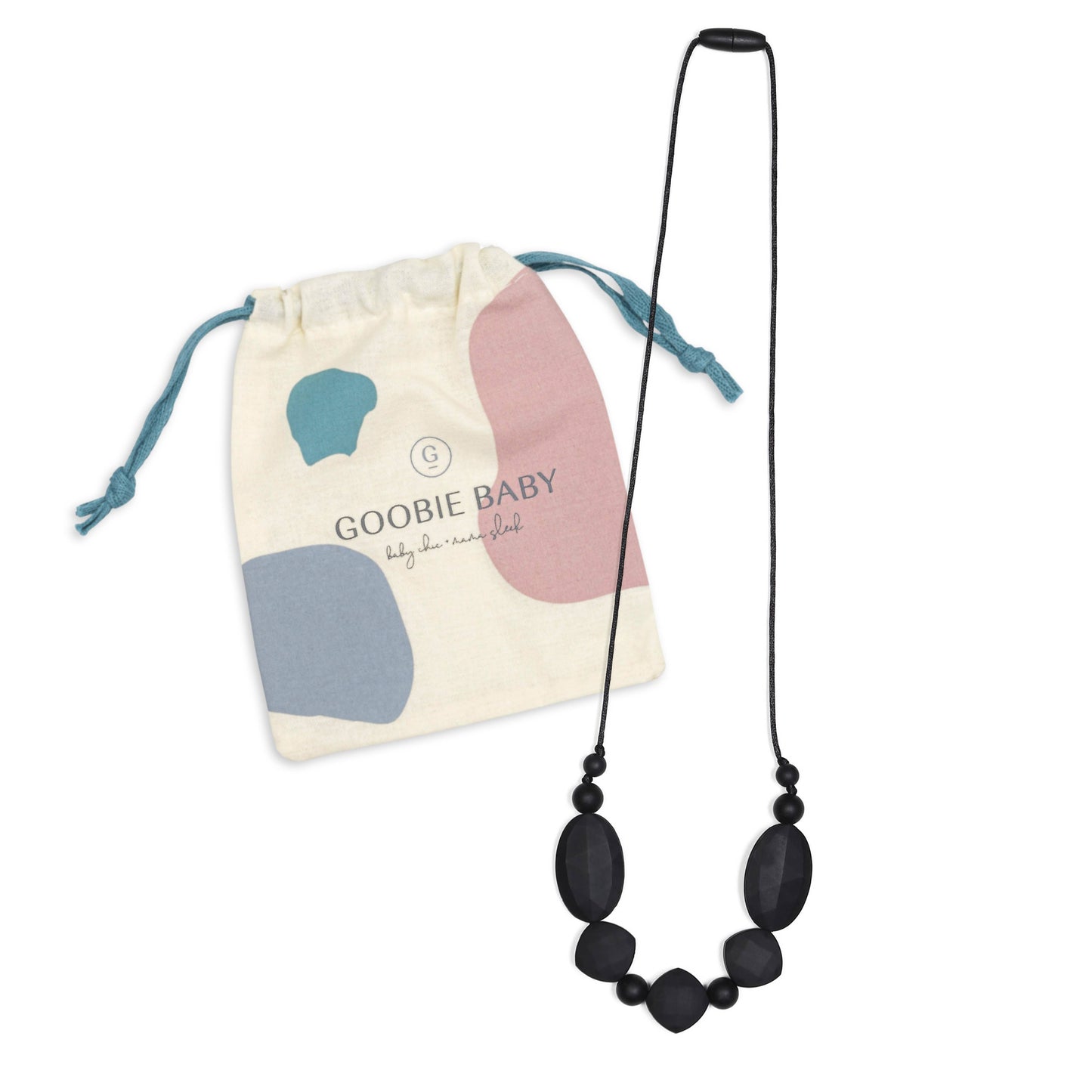 Luna Teething Necklace - Black