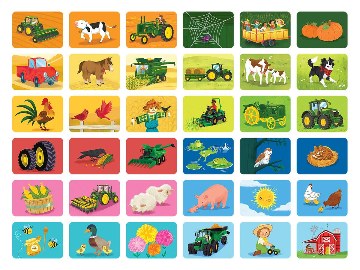 John Deere Kids Memory Match Card Game
