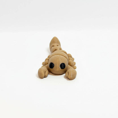 Scorpion (Brown) • Mini 3D Printed Articulated Animal • Flexi Animals • Pocket Pets • Pocket Pals • Desk Pets [2025]*