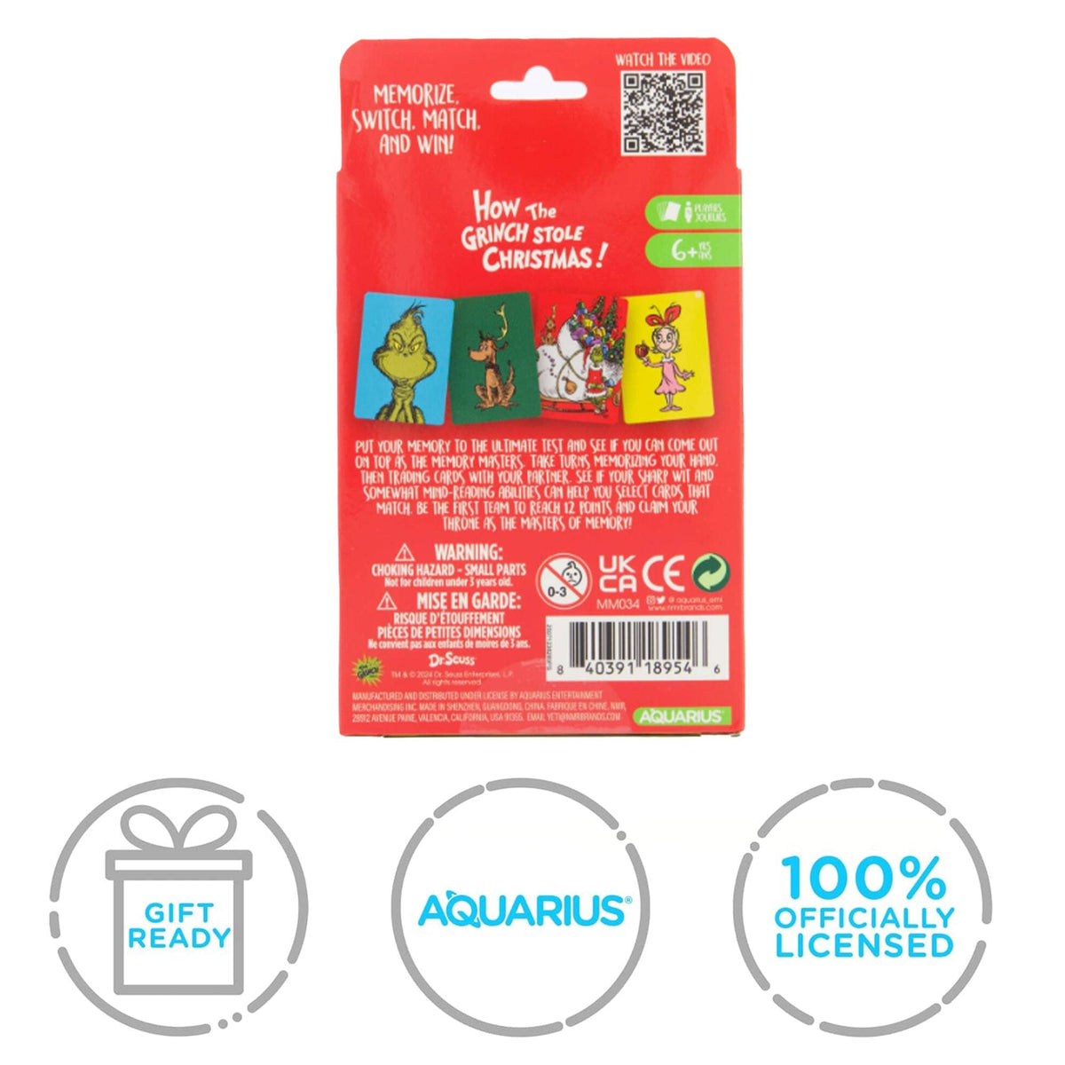 The Grinch Christmas Memory Master Game