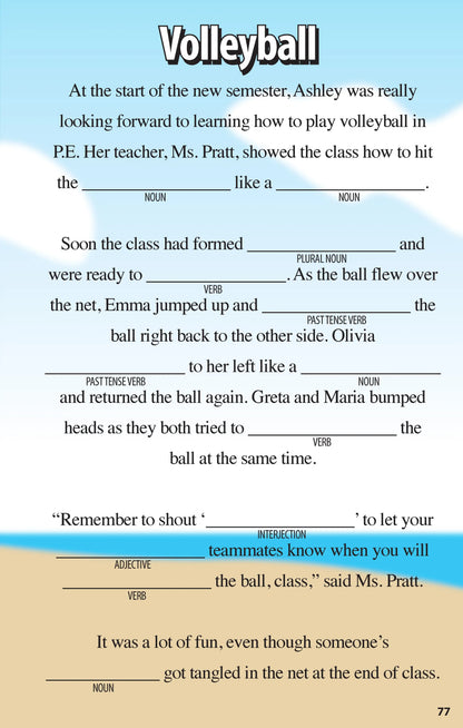 Activity Book - Sports Funny Fill-Ins for Kids