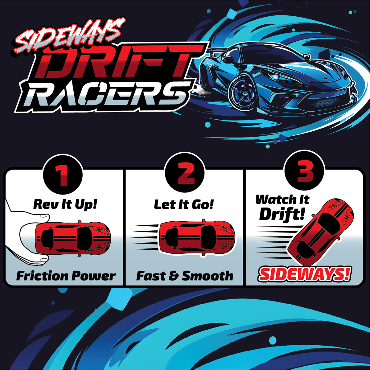 Sideways Drift Racers Friction Car